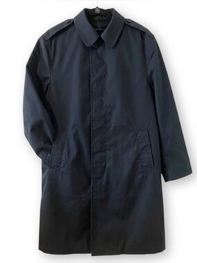 Vintage US Navy Mens 38R Enlisted Navy Trench Raincoat Jacket DSCP Quarterdeck